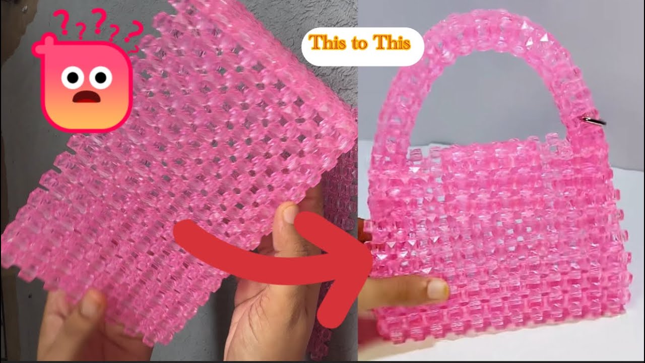 Beaded bag tutorial for beginners class#5 | Step-by-step | Easy method to make beaded bag by MUSKAN