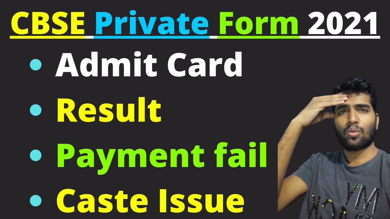 CBSE Private candidate 2021 || Admit card, Result and Migration
