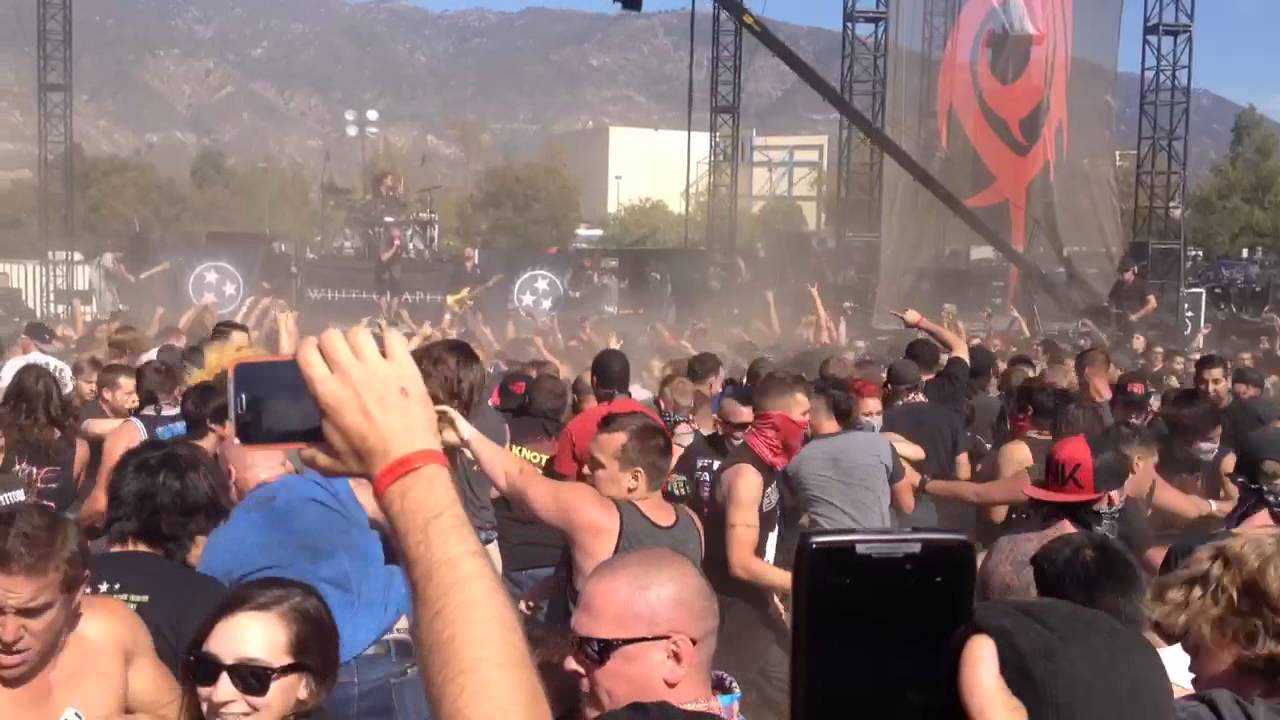 Whitechapel wall of death knotfest 2014