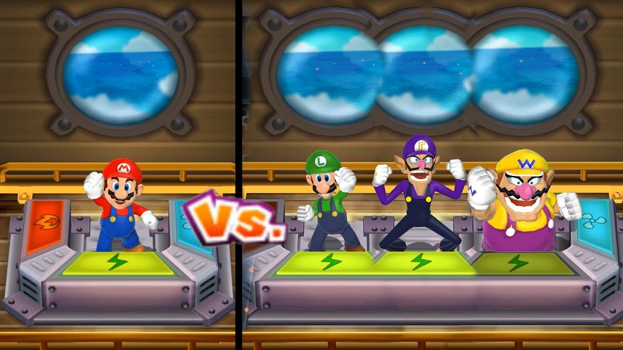 Mario Party 9 - Challenges 1 vs 3 Master Difficulty| Cartoons Mee