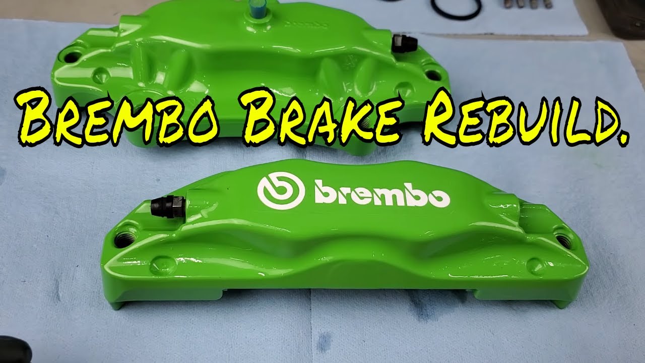 Brembo Brake Caliper Rebuild Restoration,  Big Brake kit Honda / Acura TL Type S  TL-S Powdercoating