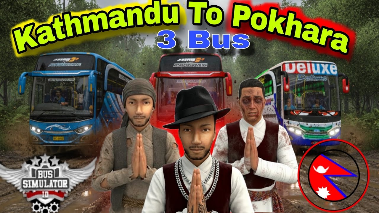 Travelling from Kathmandu to Pokhara off-road 🇳🇵🚌🚌🚌 @apexrough-j7l  | V-ZERO | Hari Sarkar |