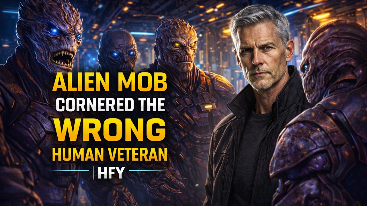 Alien Mob Cornered the Wrong Human Veteran | HFY