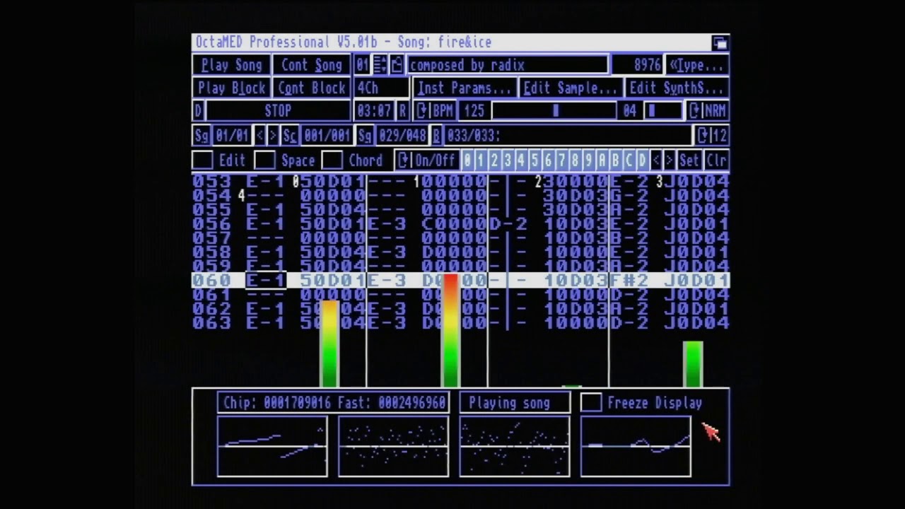 Radix - Fire & Ice | Played in OctaMED on an Amiga A1200