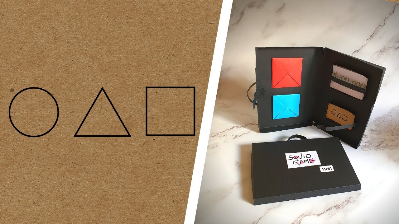 【DIY】How to make DDAKJI from Squid Game with Budget Suitcase | DIY Korea Flip Paper Card《鱿鱼游戏打畫片教學》