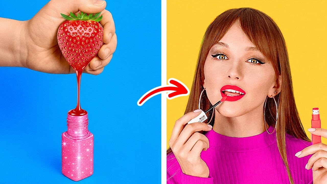 СОВЕТЫ ПО КРАСОТЕ И ИСКУССТВУ 🤫 💕 Идеи для школы  🍓 Дешевый макияж против макияжа миллиардера