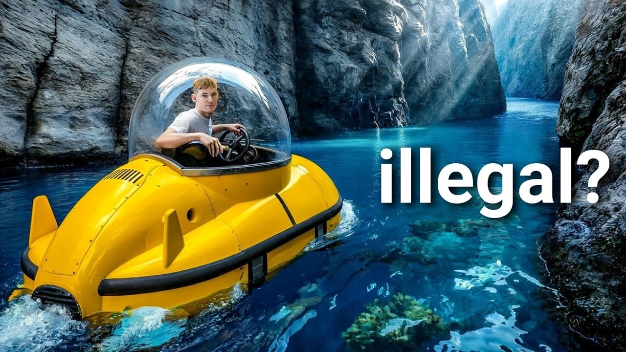 I Built a Homemade Submarine to Explore an Underwater Canyon