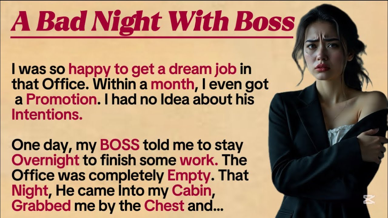 A worst job night | Learn English with story level 2 |Improve English
