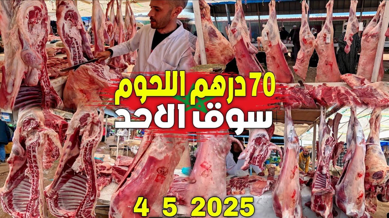 إنخفاض أثمنة اللــحـوم من داخل سوق الأحد رسلان (سوق اللحوم) إقليم بركان 🇲🇦 صباح اليوم SOUK ELAHAD
