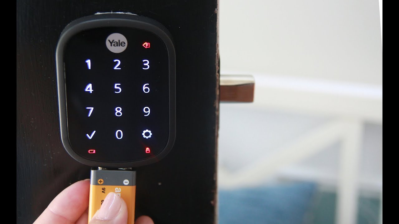 Как разблокировать замок Yale Assure Lock SL, если сели батарейки