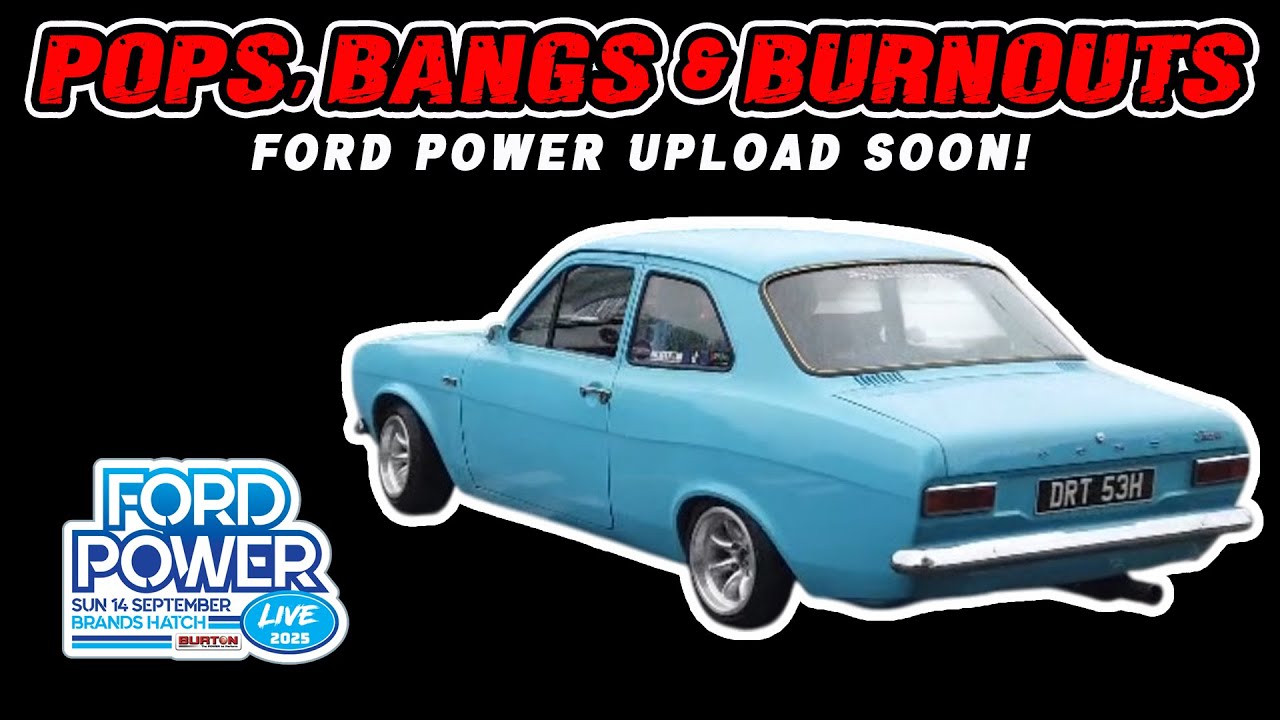 INSANE Modified Fords leaving Ford Power Live! Revving, Burnouts, Drifting & BANGS at Brands Hatch.