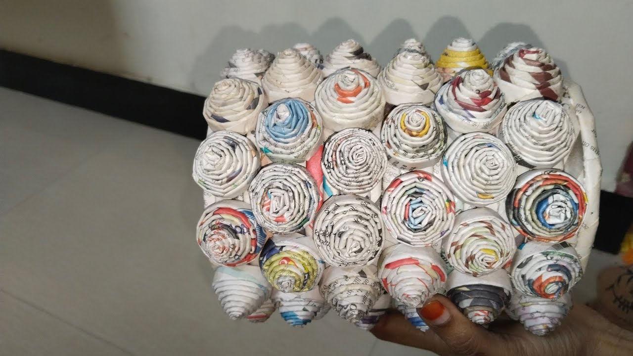 To make newspaper flowervase  #bestoutofwaste #flowervase #newspapercraft