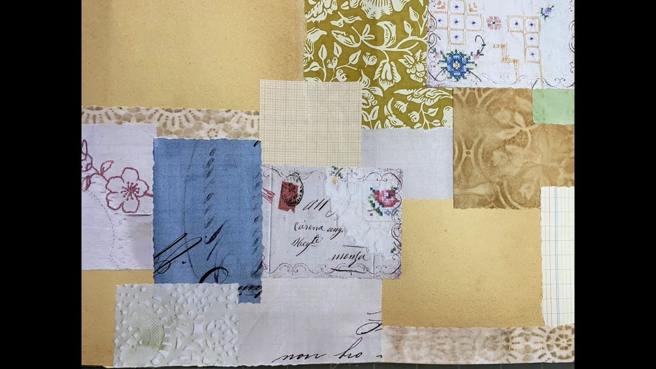 Craft with me | long collage masterboard | the REVERSE side