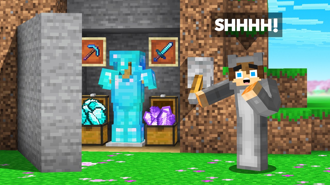 Я построил самое безопасное убежище на острове Черри в Minecraft.