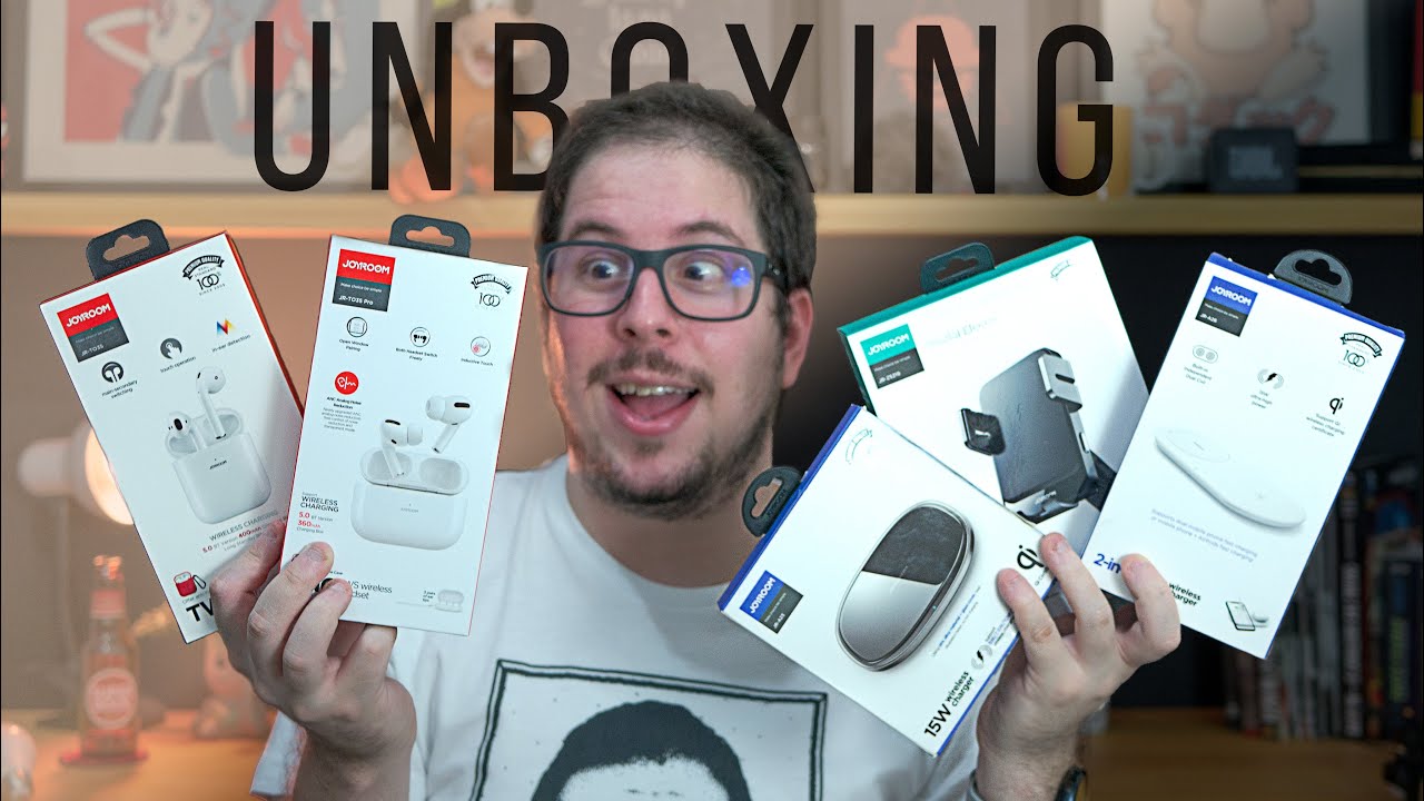 SUPER UNBOXING DE PRODUTOS JOYROOM - FONES BLUETOOTH E CARREGADORES WIRELESS!