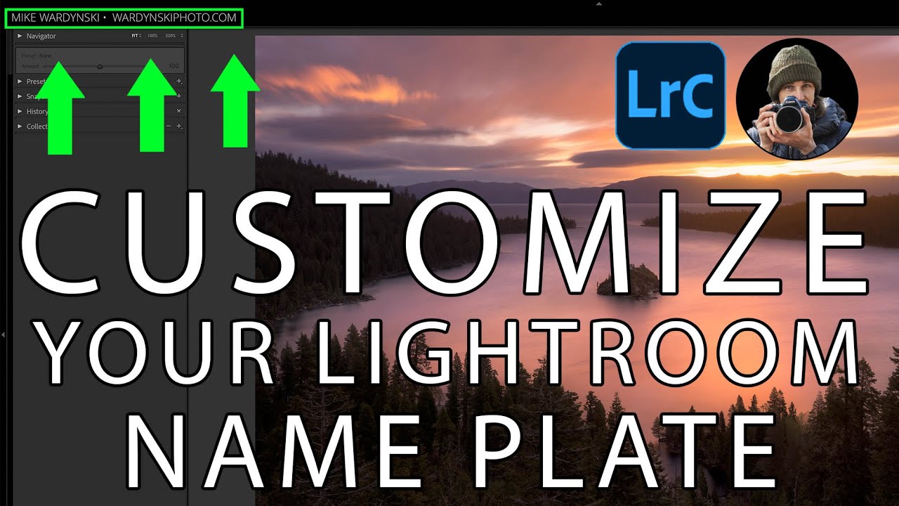 How to Customize the Lightroom Classic Name Plate (Identity Plate)