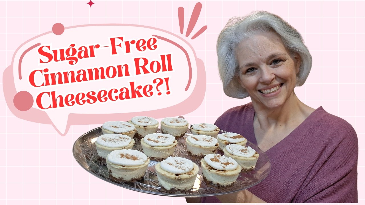 Sugar-Free Mini Cinnamon Roll Cheesecakes | Bariatric-Friendly Dessert Recipe