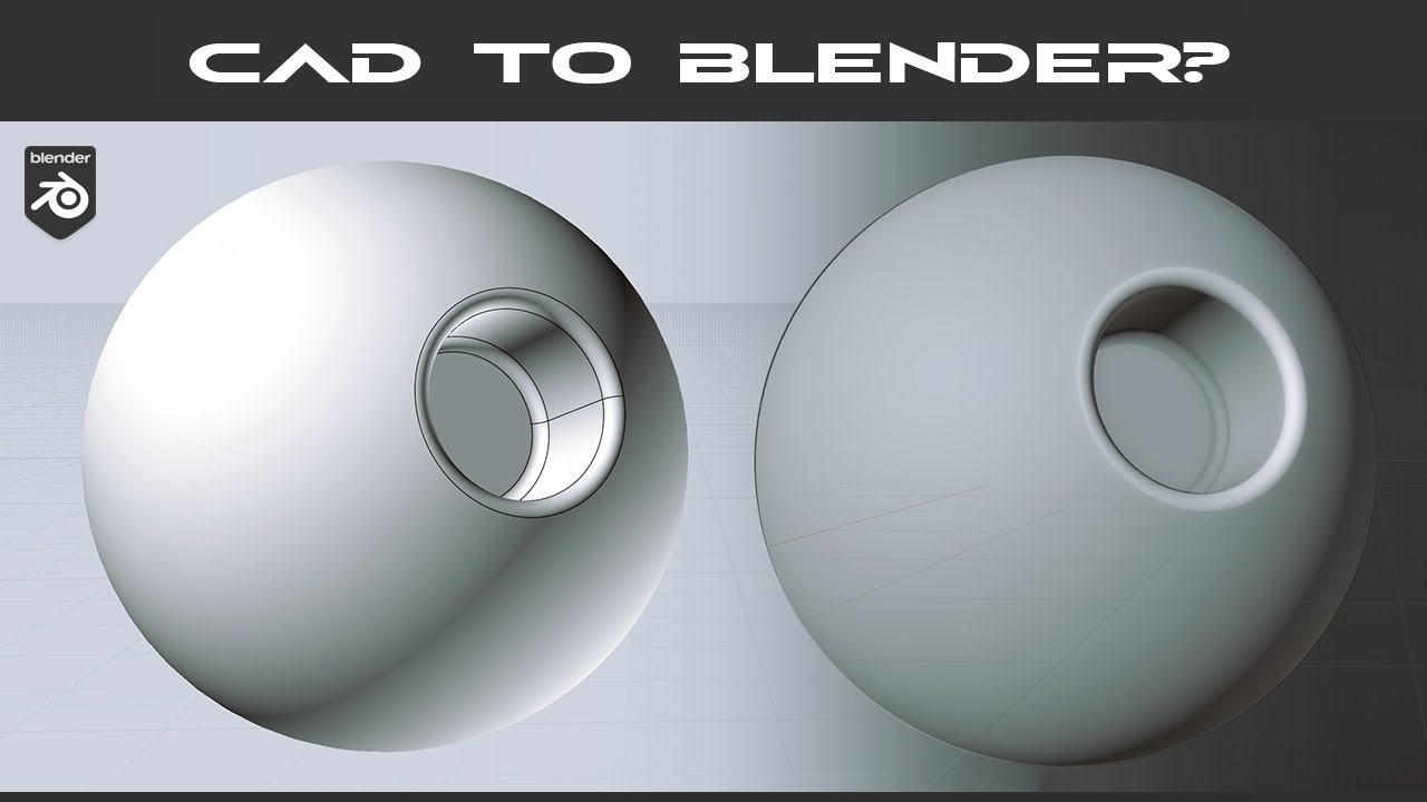 Can you use CAD models in Blender? (Tutorial)