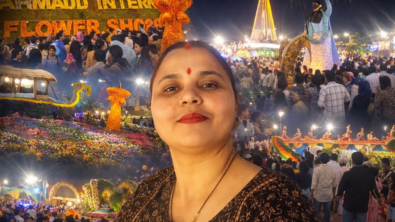  🦁“पूरी अहमदाबाद इस जगह के पीछे पागल है 😱🌸”#FlowerShowAhmedabad#ViralVlog#TrendingInAhmedabad#IndiaV