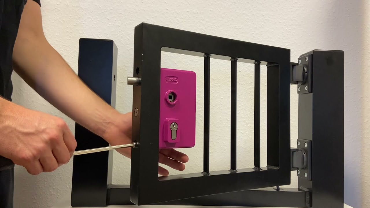 Montagevideo Gittertorschloss (GTS2)