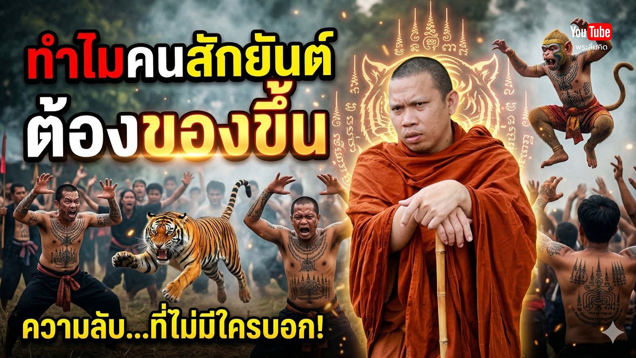 ทำไมคนสักยันต์ต้องของขึ้น โรงปั้นพระอุดร #ครูบาฉ่าย #พระสิ้นคิด #สักยันต์ 16/3/69