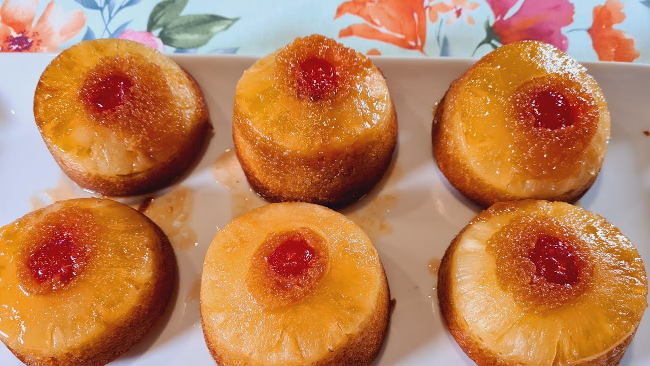 Mini Pineapple Upside Down Cakes