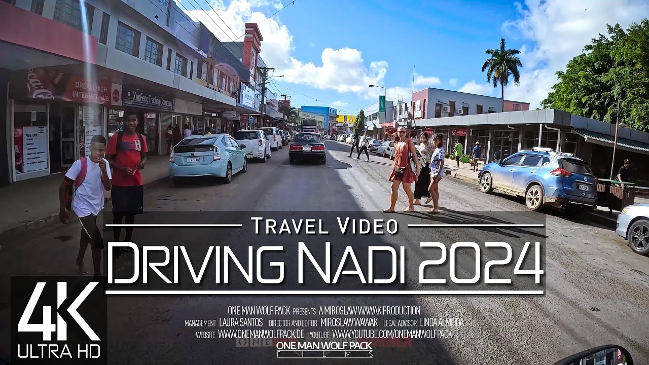 【4K 60fps】🇫🇯🏍️ 1 ½ HOUR RELAXATION FILM: 🏍️ «Driving in Nadi (Fiji)» Ultra HD 📺 UHD 2160p Ambient TV