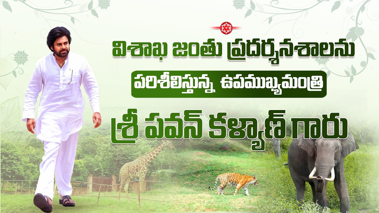 LIVE || విశాఖ జంతు ప్రదర్శనశాలను పరిశీలిస్తున్న ఉప ముఖ్యమంత్రి శ్రీ పవన్ కళ్యాణ్ గారు