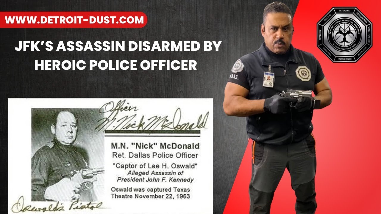 JFK&rsquo;s assassin disarmed by heroic police officer