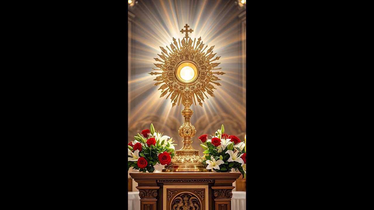 Five Minutes with Jesus in the Blessed Sacrament When You Rest Without Needing Answers 🤍🕊️