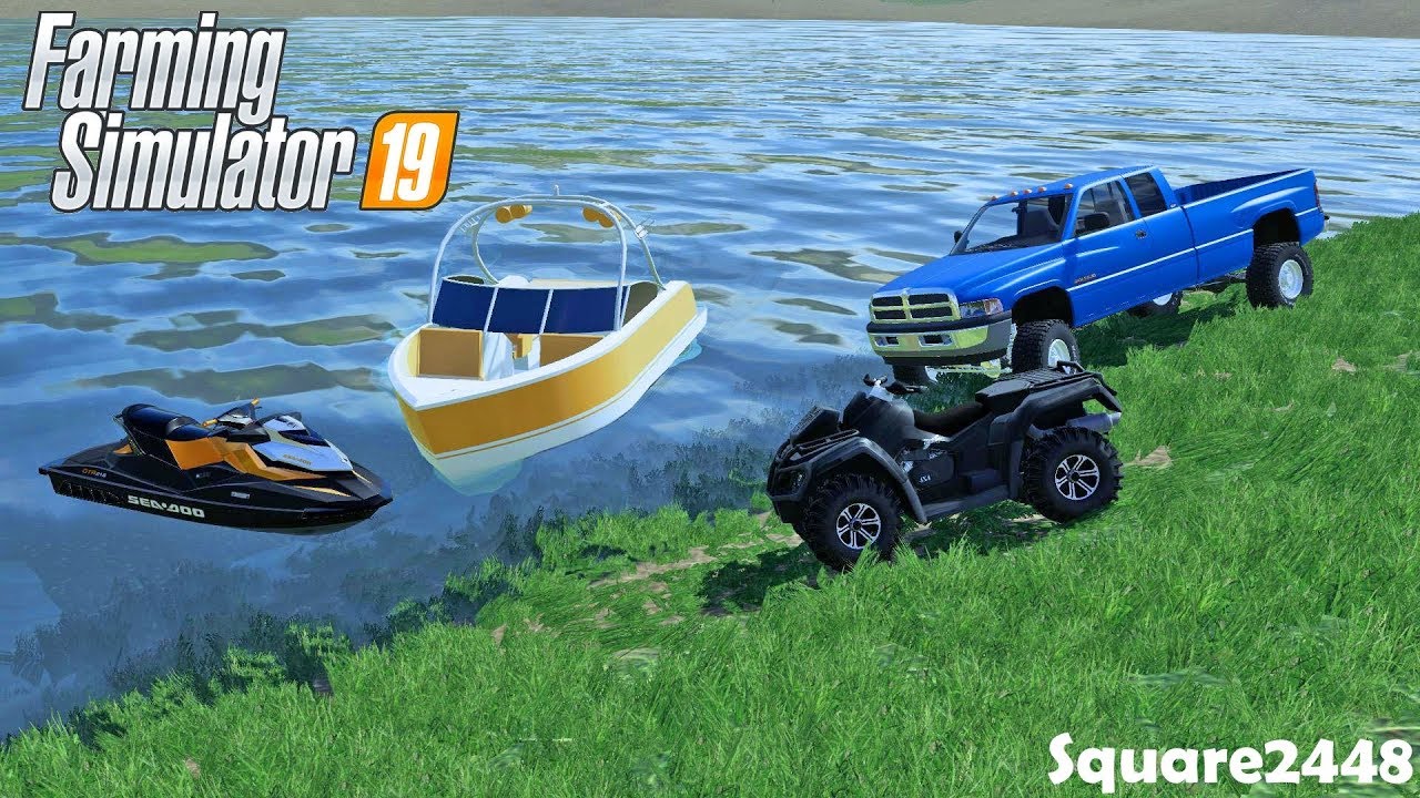 Покупка квадроцикла | Работа во дворе | Высадка лодок на озеро | Домовладелец | Farming Simulator 19