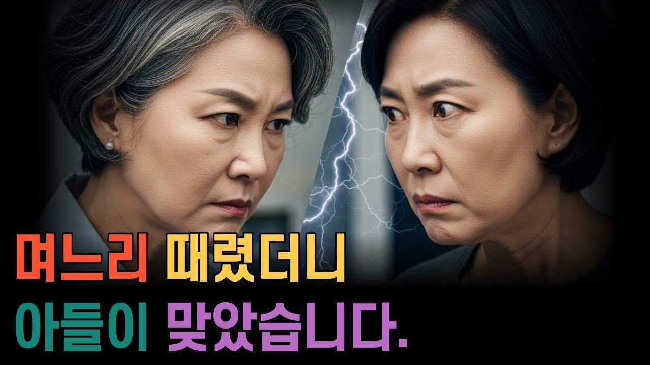 며느리 때렸더니 아들이 맞았습니다 #가족갈등 #막장사연 #사돈갈등 #고부갈등 #부부갈등 #친정엄마 #시니어드라마 #시니어오디오북
