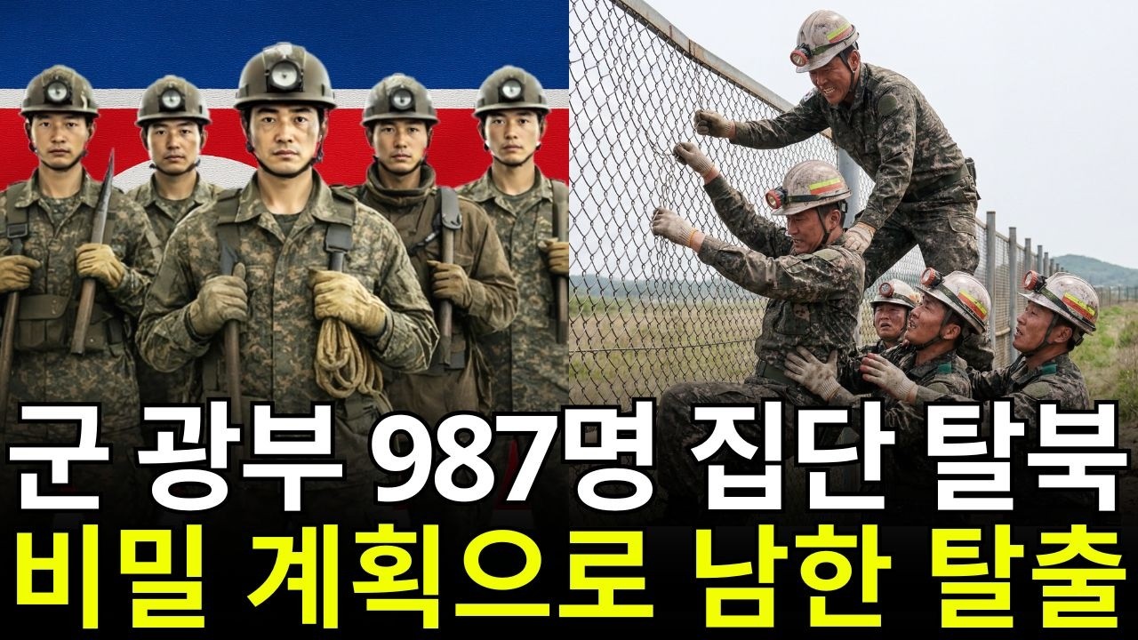 군 광부 987명 탈북… 기발한 계획에 국정원 충격 | 탈북감동사연