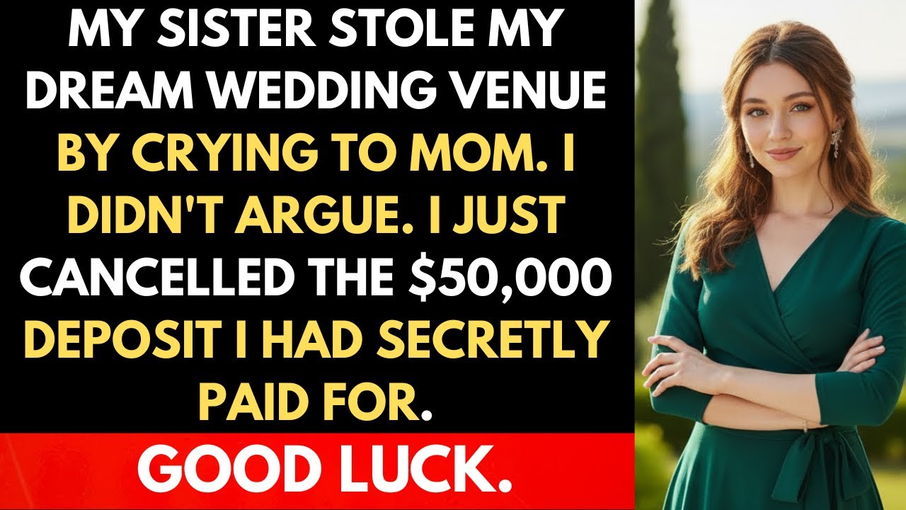 My Sister Stole My Dream Wedding Venue By Crying To Mom. But I Just Cancelled The $50,000 Deposit