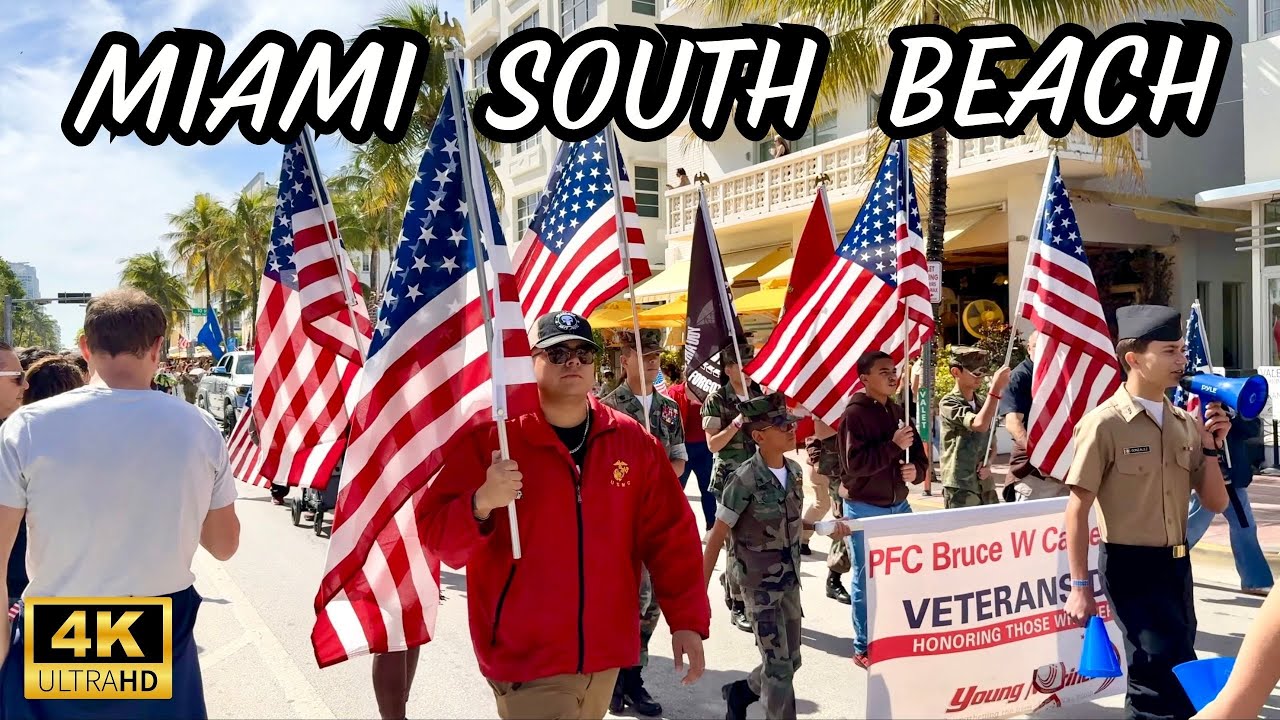 Miami Beach on Veterans Day 2025 🇺🇸 Holiday Atmosphere