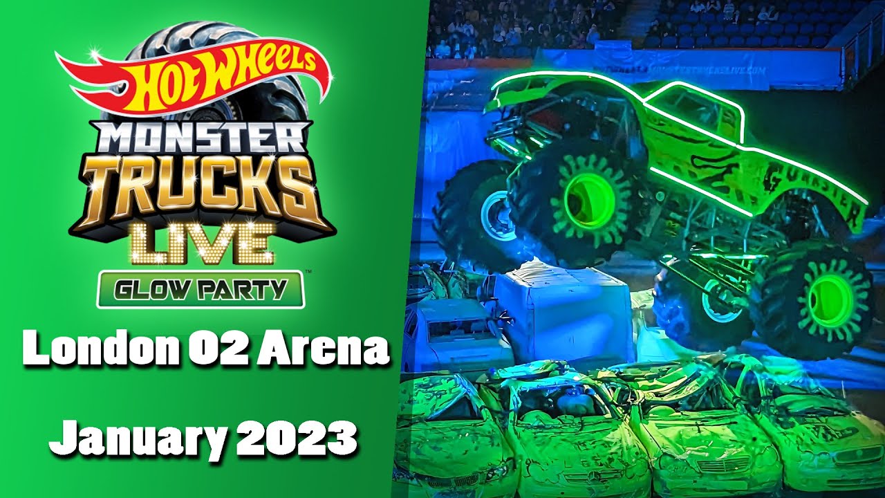 Hot Wheels Monster Trucks Live Glow Party 2023