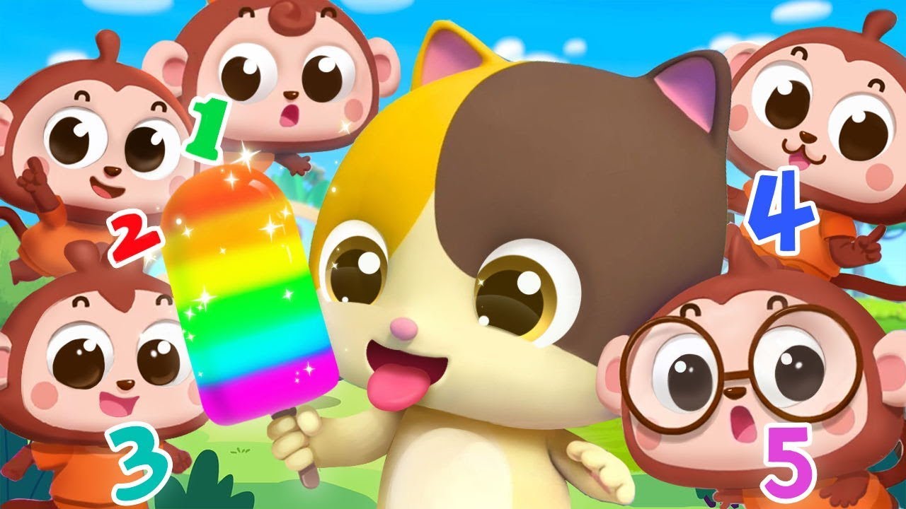 Learn Numbers - Five Little Monkeys | Nursery Rhymes | Kids Songs | for kids | BabyBus