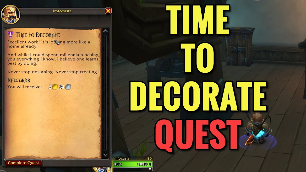 Time To Decorate Quest (WoW TWW)