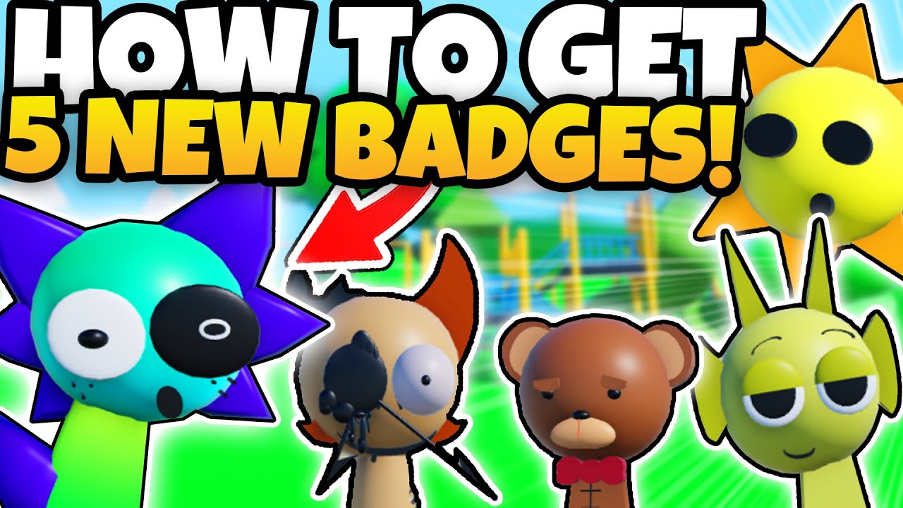 How To Get 5 NEW BADGES Full Guide! | 3D Sprunki RP And Animations Update!