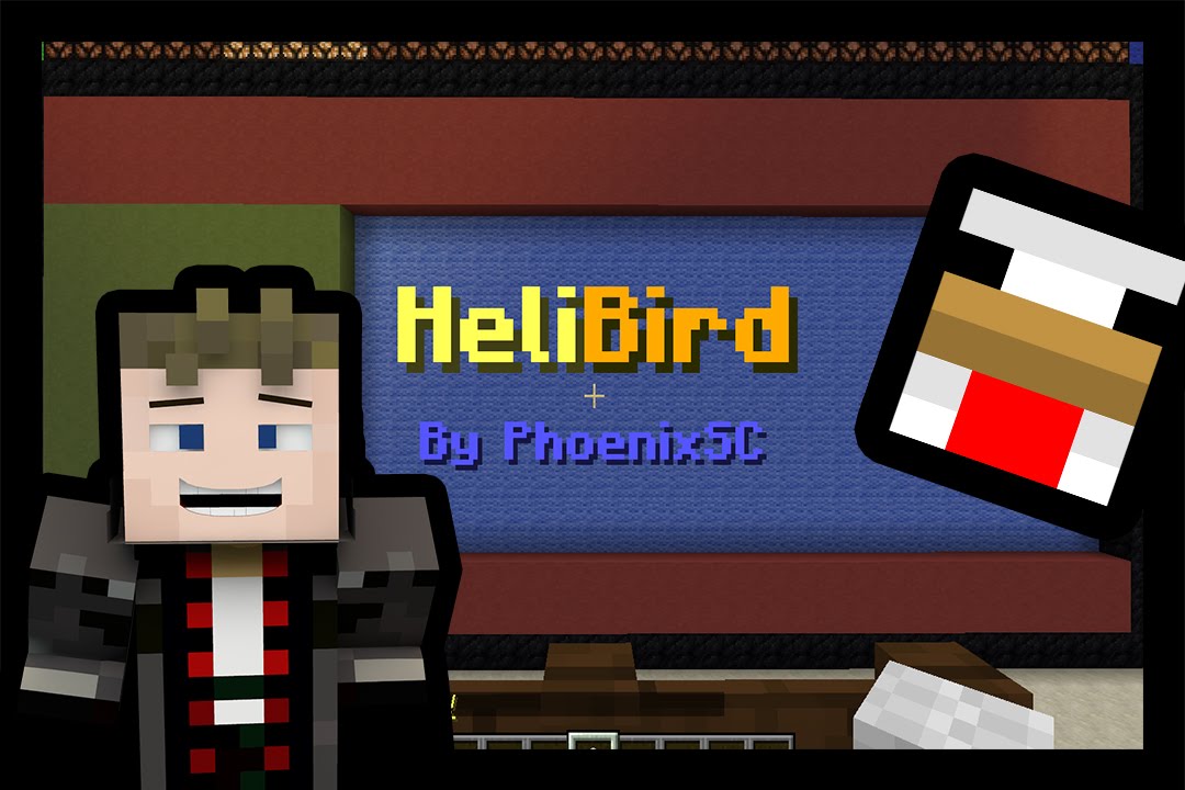 Minecraft 1.8.7 HeliBird- SPM Mini Gra | Pajter [POLSKI]