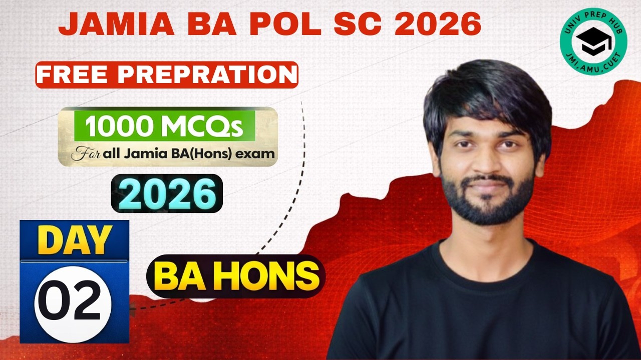 Jamia BA (Hons) Political Science , History, Psychology, Geography, Entrance Exam 2026-27
