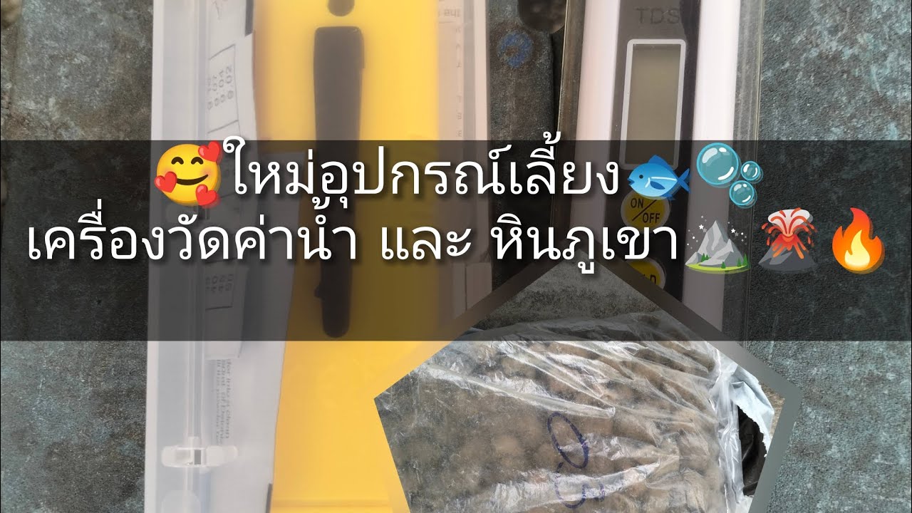 🥰ใหม่อุปกรณ์เลี้ยง🐟🫧เครื่องวัดค่าน้ำ และ หินภูเขา⛰️🌋🔥#เลี้ยงปลาน้ำจืด #Fblifestyle