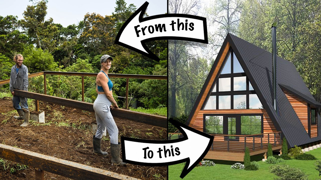 Couple Building An A-Frame House from SOLID METAL