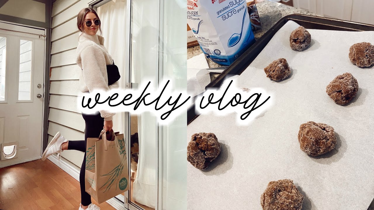 Molasses Cookies, Current Hair Care, Grocery Haul | Weekly Vlog