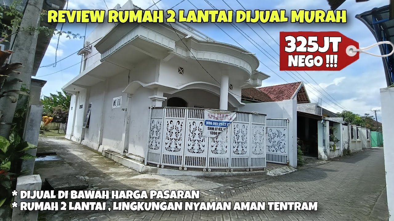 DIJUAL RUMAH MEWAH 2 LANTAI HARGA DI BAWAH HARGA PASARAN ! 