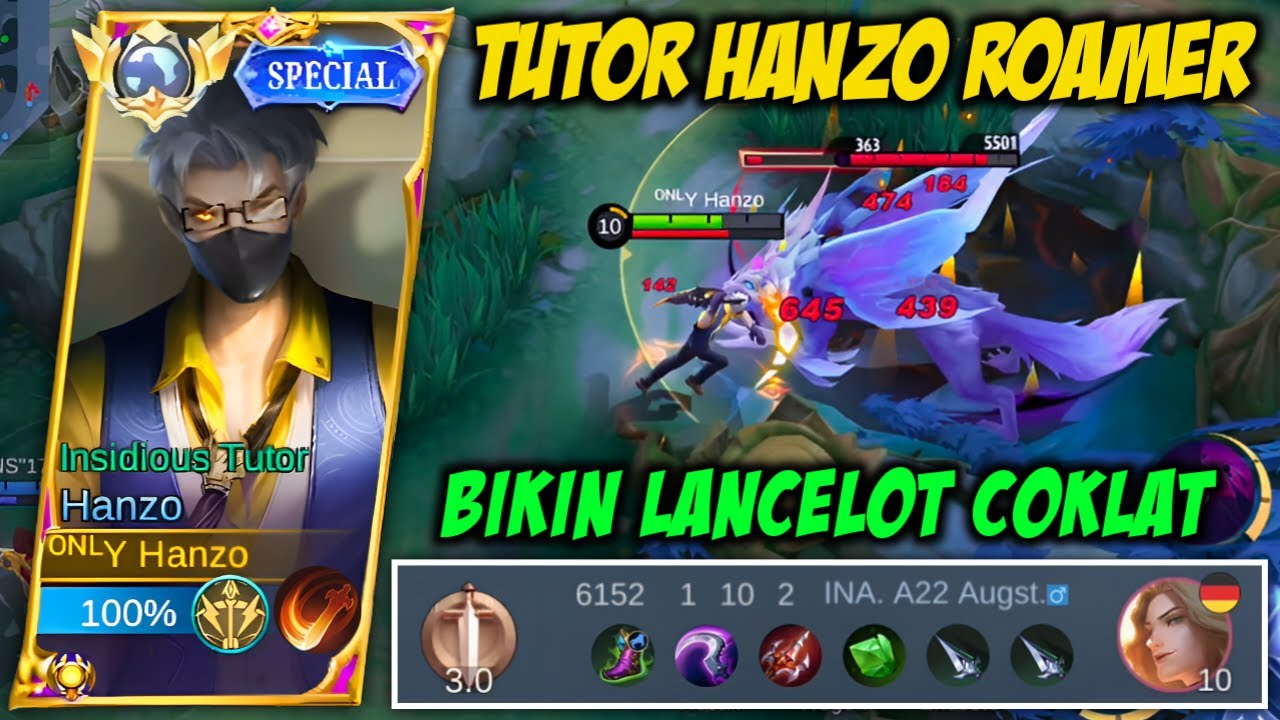 Hanzo Roamer!! Hyper Musuh Auto Males Main Guys - Mobile Legends