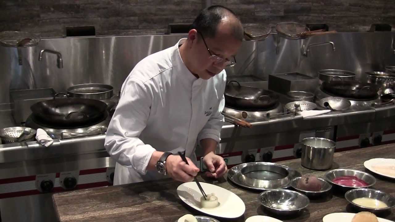 Tam Kwok Fung prepares a signature dish at Jade Dragon, Macau