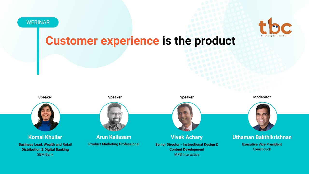 Customer experience is the product - The Bharat Connect (TBC) Community