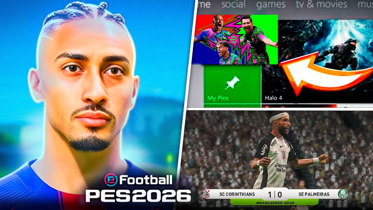🎮 O NOVO PES 2026 no XBOX 360 - INSTALE DO ZERO essa NOVA ATUALIZAÇÃO (TUTORIAL PASSO A PASSO)