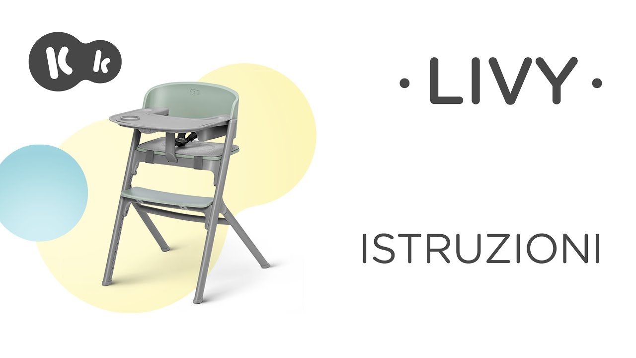 Seggiolone da pappa 4 in 1 e 3 in 1 LIVY Kinderkraft | Manuale d’uso